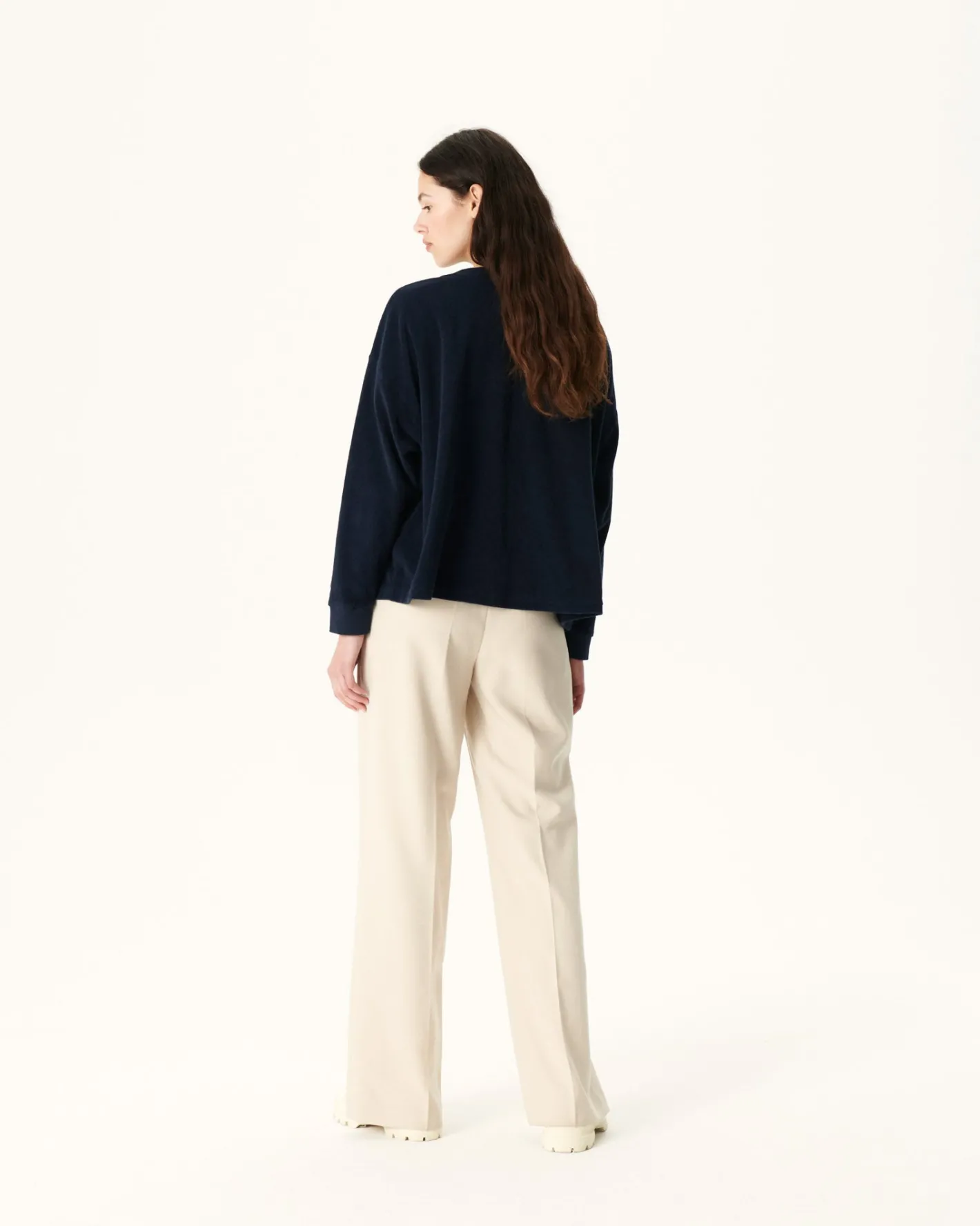 Kleding-JOTT Cardigan Eponge A Manches Longues Marine Pamplona 104 Navy