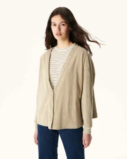 Kleding-JOTT Cardigan Eponge A Manches Longues Beige Pamplona 804 Beige