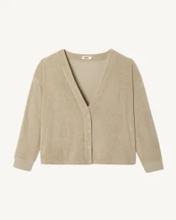 Kleding-JOTT Cardigan Eponge A Manches Longues Beige Pamplona 804 Beige