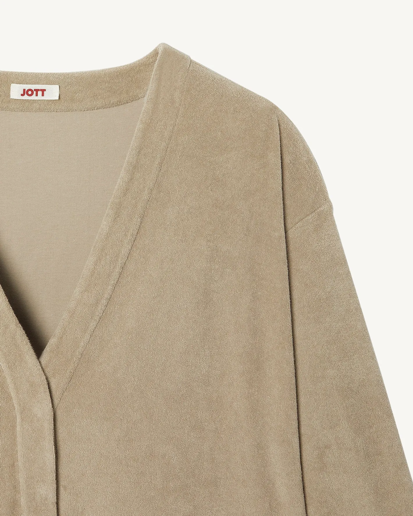 Kleding-JOTT Cardigan Eponge A Manches Longues Beige Pamplona 804 Beige