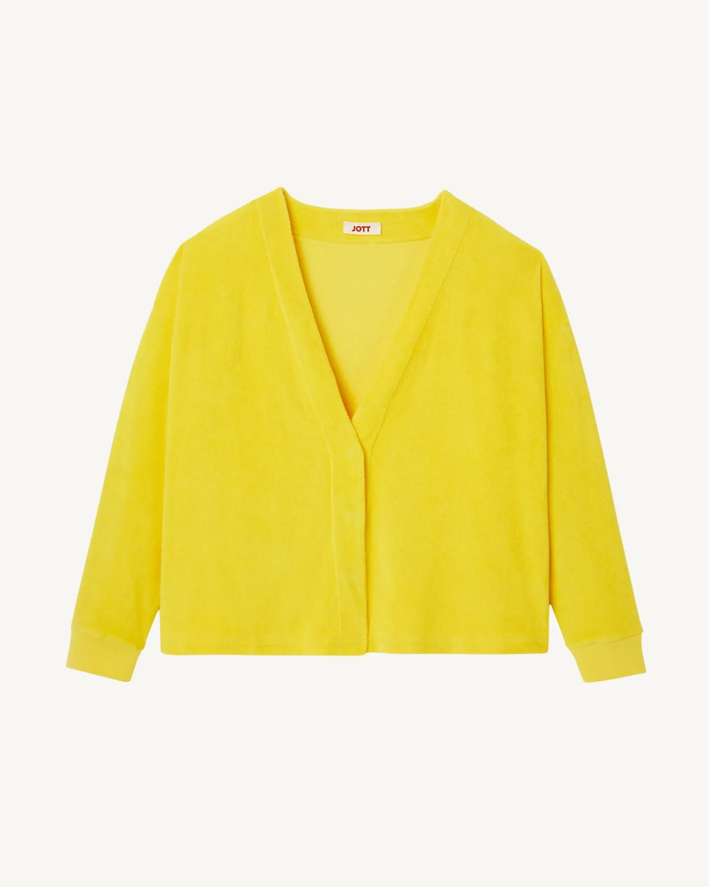 Kleding-JOTT Cardigan Eponge A Manches Longues Citron Pamplona 631 Lemon