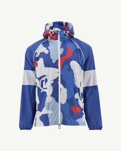 Donzen Jassen & Jacks-JOTT Coupe-Vent A Capuche Camo Dark Denim Mistral 2430 Camo Dark Denim