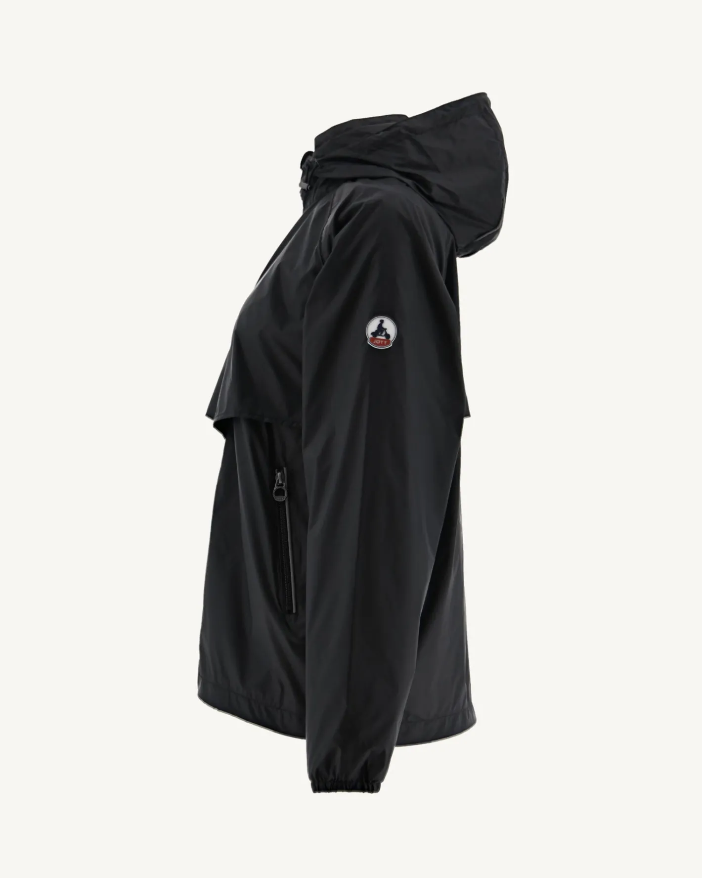 Donzen Jassen & Jacks-JOTT Coupe-Vent A Capuche Noir Scirocco 999 Black