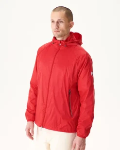 Donzen Jassen & Jacks-JOTT Coupe-Vent A Capuche Rouge Vif Mistral 318 Fire Red