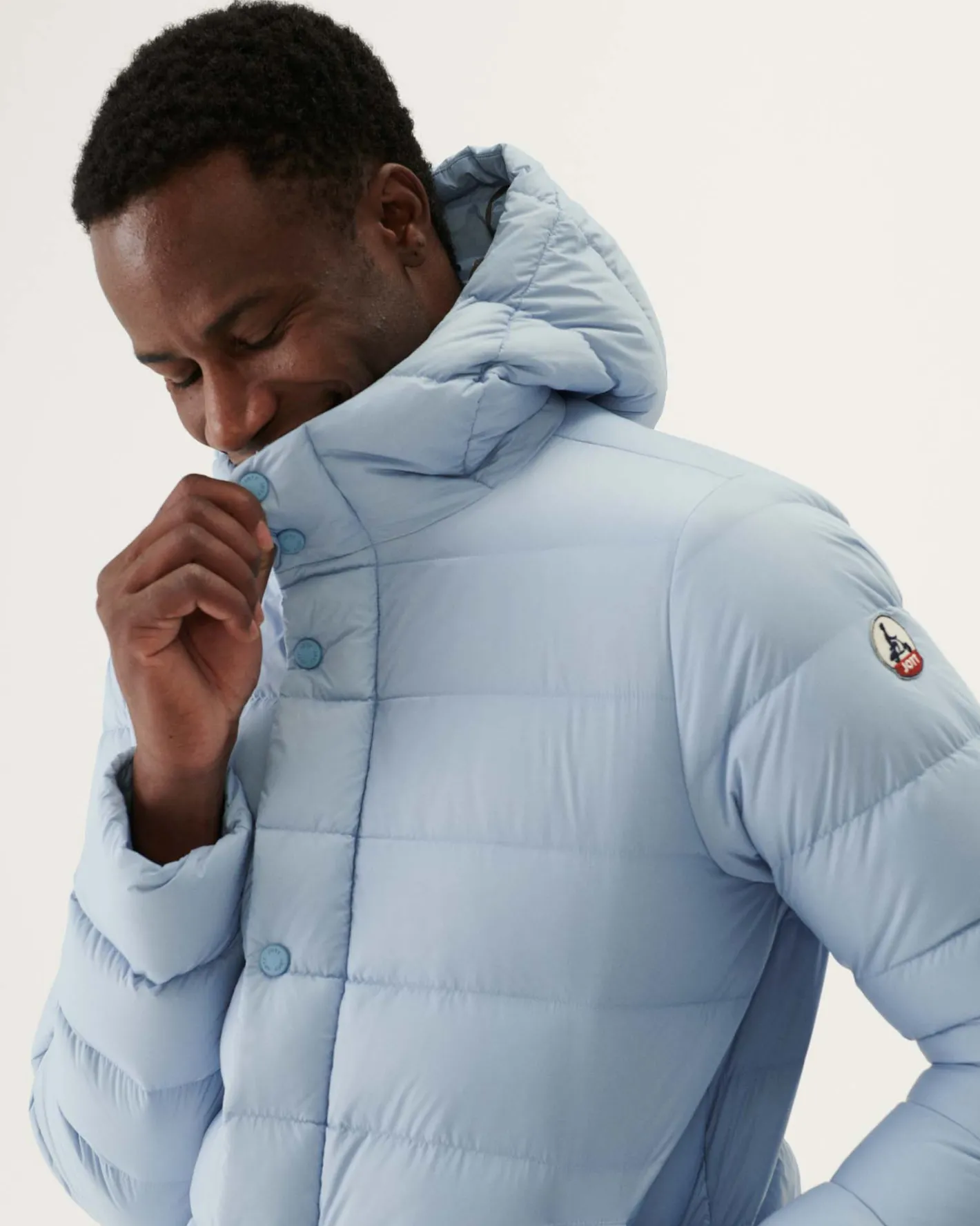 Donzen Jassen & Jacks-JOTT Doudoune A Capuche Bleu Clair Jorge 180 Soft Blue