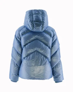 Donzen Jassen & Jacks-JOTT Doudoune A Capuche Bleu Delave Stellar 182 Bleu Delave