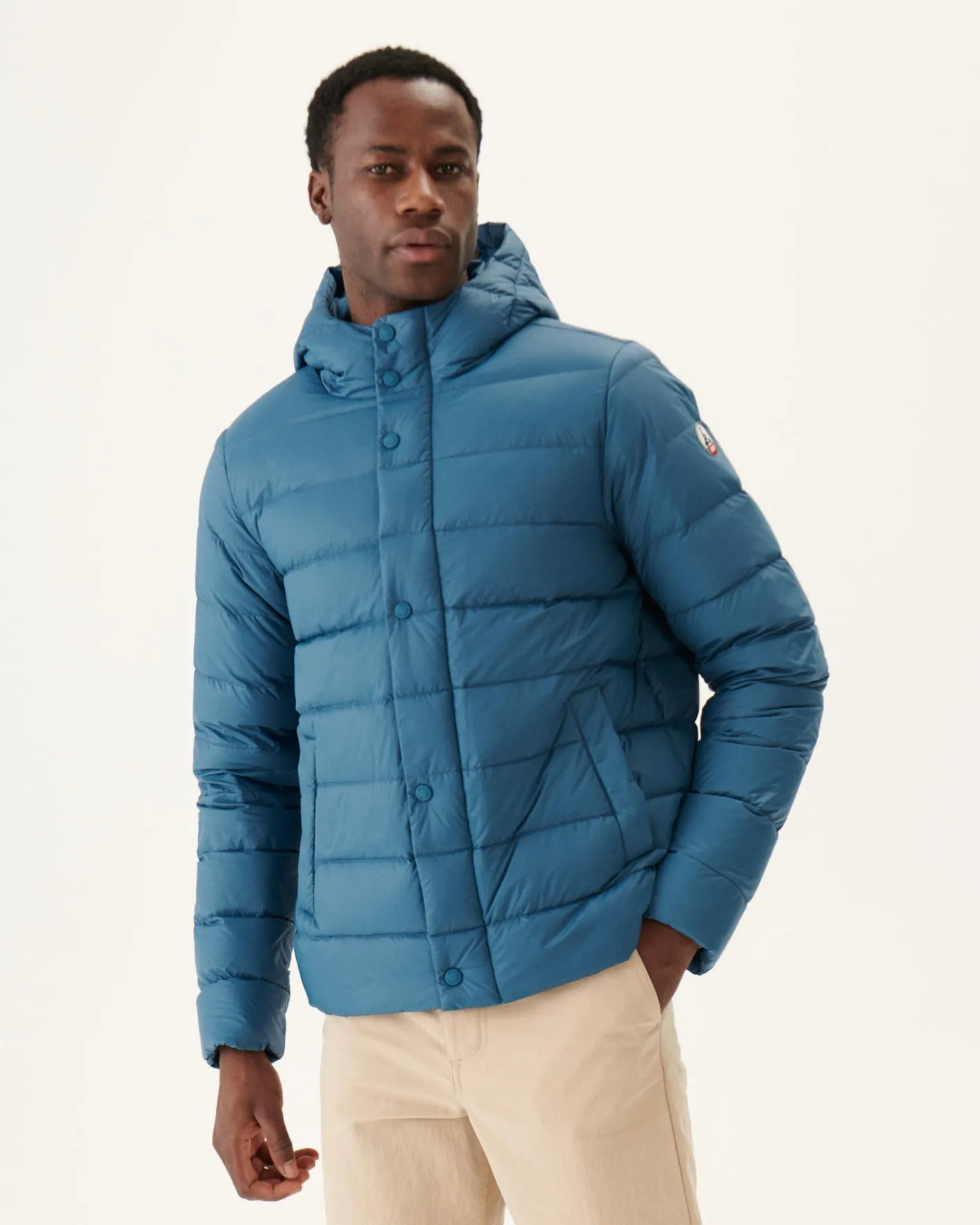 Donzen Jassen & Jacks-JOTT Doudoune A Capuche Bleu Jeans Jorge 140 Blue Jeans