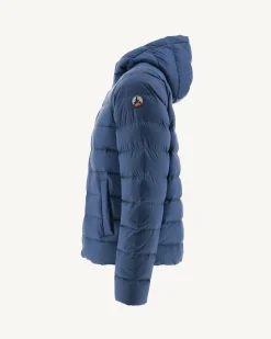 Donzen Jassen & Jacks-JOTT Doudoune A Capuche Bleu Jeans Jorge 140 Blue Jeans