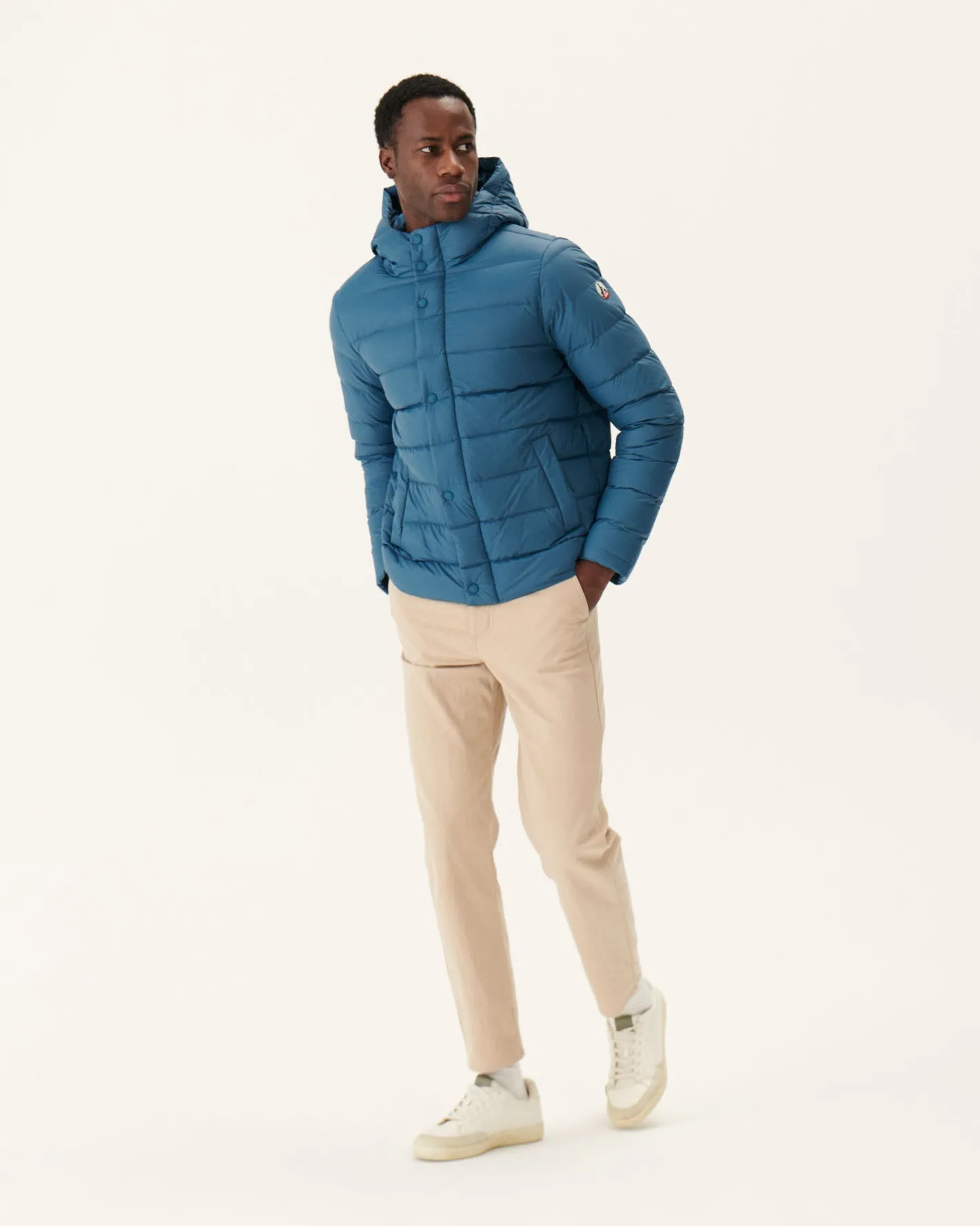 Donzen Jassen & Jacks-JOTT Doudoune A Capuche Bleu Jeans Jorge 140 Blue Jeans