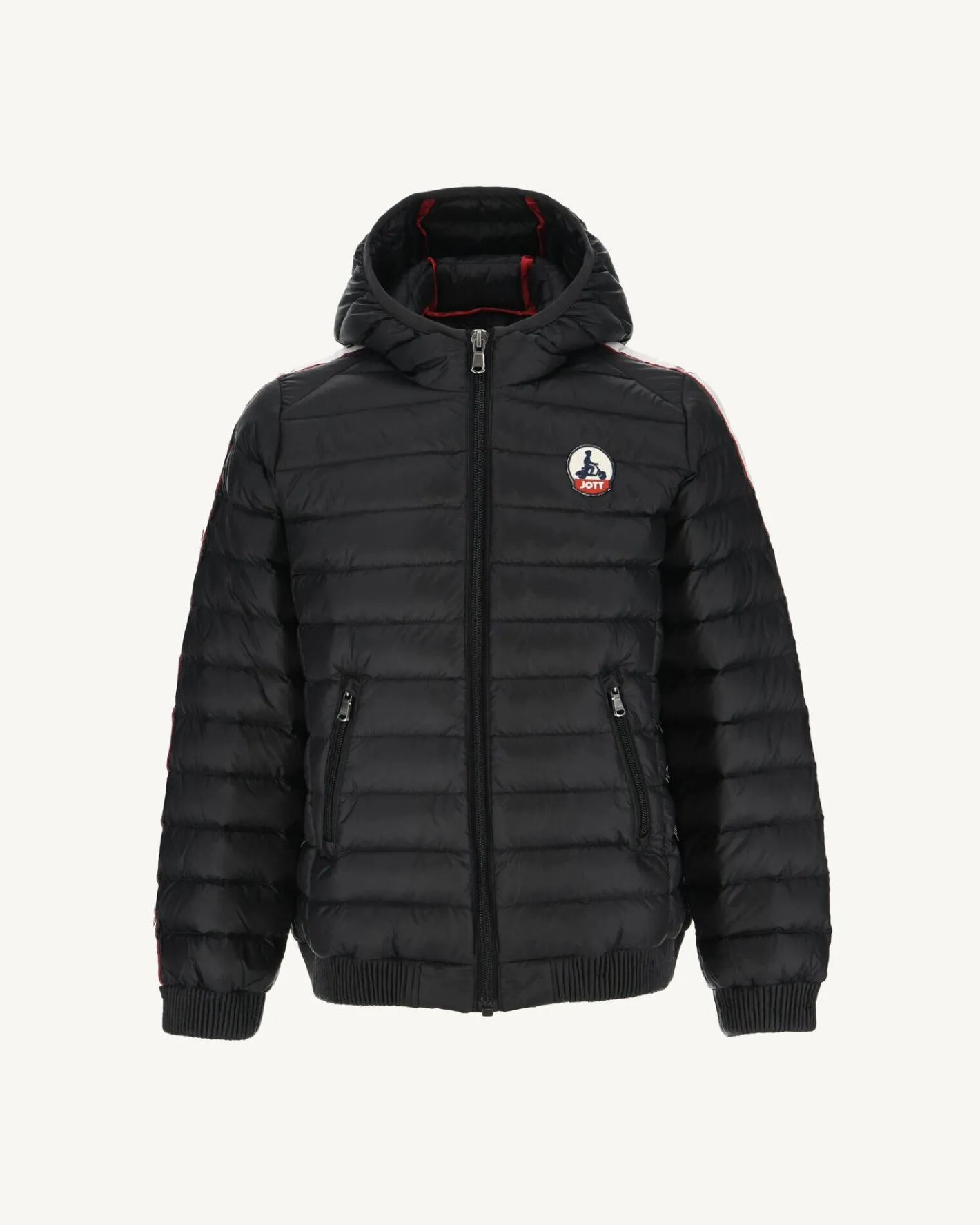 Donzen Jassen-JOTT Doudoune A Capuche Enfant Noir Ludo 999 Black