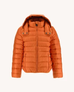 Donzen Jassen-JOTT Doudoune A Capuche Enfant Grand Froid Orange Gold 727 Orange
