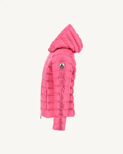 Donzen Jassen-JOTT Doudoune A Capuche Enfant Grand Froid Rose Opale 453 Rose