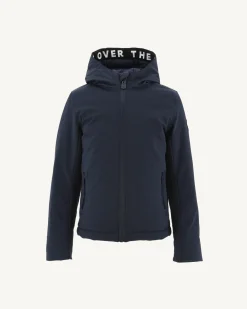 Donzen Jassen-JOTT Doudoune A Capuche Enfant Marine Ghiaccio 104 Marine