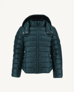 Donzen Jassen-JOTT Doudoune A Capuche Enfant Grand Froid Vert Fonce Gold 203 Vert Fonce