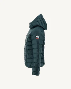 Donzen Jassen-JOTT Doudoune A Capuche Enfant Grand Froid Vert Fonce Gold 203 Vert Fonce