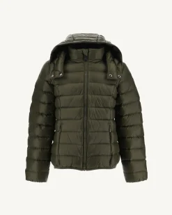 Donzen Jassen-JOTT Doudoune A Capuche Enfant Grand Froid Army Gold 255 Army