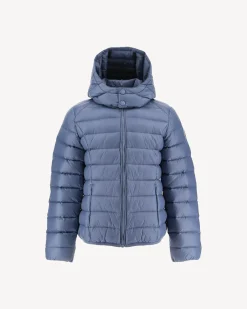 Donzen Jassen-JOTT Doudoune A Capuche Enfant Grand Froid Bleu Delave Gold 182 Bleu Delave