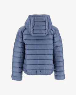 Donzen Jassen-JOTT Doudoune A Capuche Enfant Grand Froid Bleu Delave Gold 182 Bleu Delave