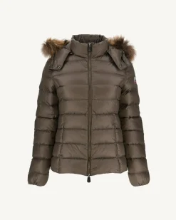 Donzen Jassen & Jacks-JOTT Doudoune A Capuche Grand Froid Taupe Luxe 808 Taupe