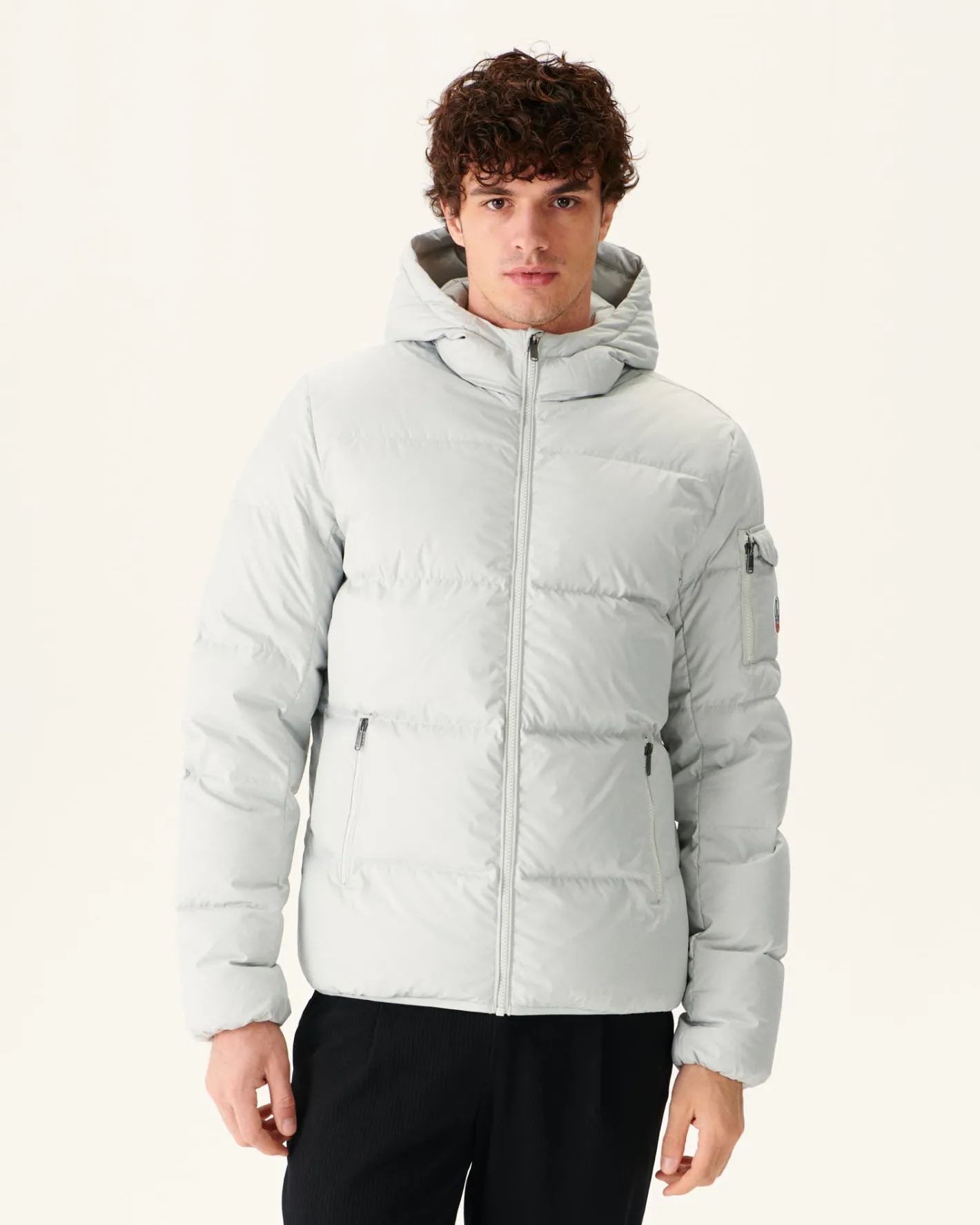 Donzen Jassen & Jacks-JOTT Doudoune A Capuche Grand Froid Gris Clair Toledo 532 Soft Grey