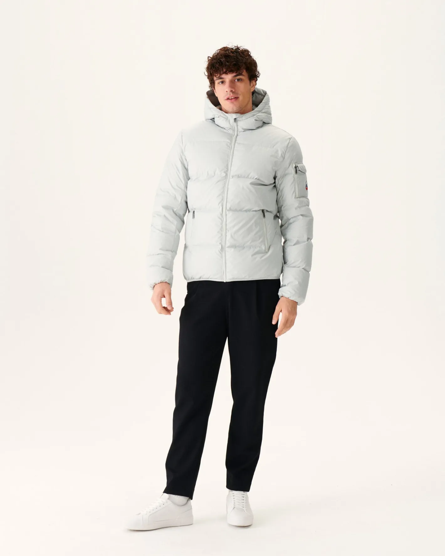 Donzen Jassen & Jacks-JOTT Doudoune A Capuche Grand Froid Gris Clair Toledo 532 Soft Grey