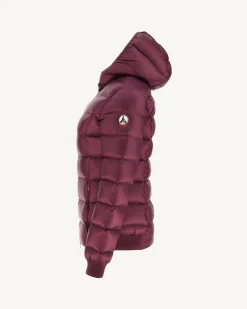 Donzen Jassen & Jacks-JOTT Doudoune A Capuche Grand Froid Aubergine Celine 461 Aubergine