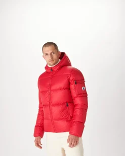 Donzen Jassen & Jacks-JOTT Doudoune A Capuche Grand Froid Rouge Java 300 Red