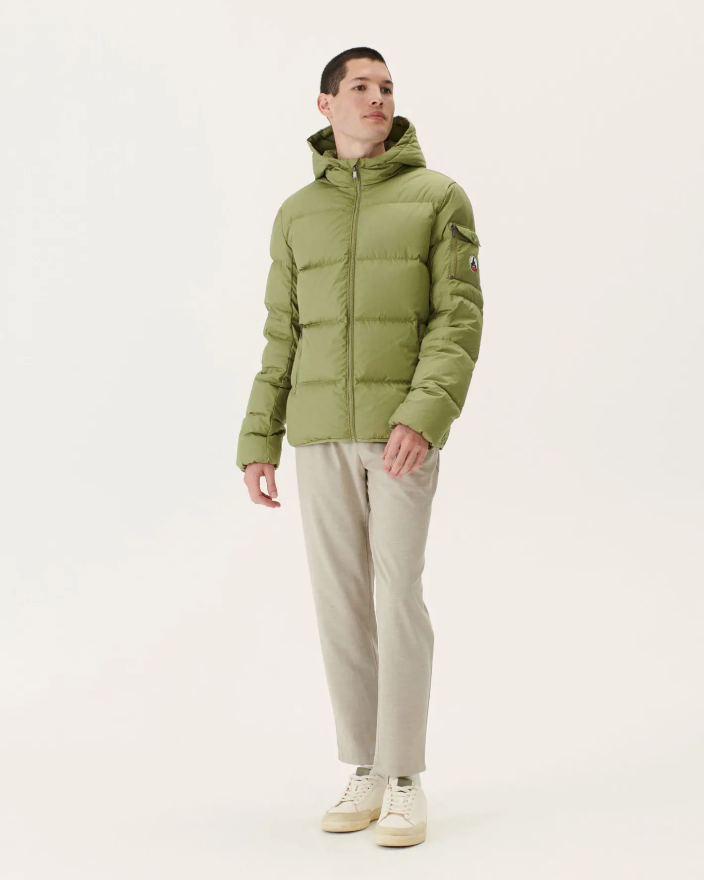 Donzen Jassen & Jacks-JOTT Doudoune A Capuche Grand Froid Kaki Clair Toledo 247 Bush