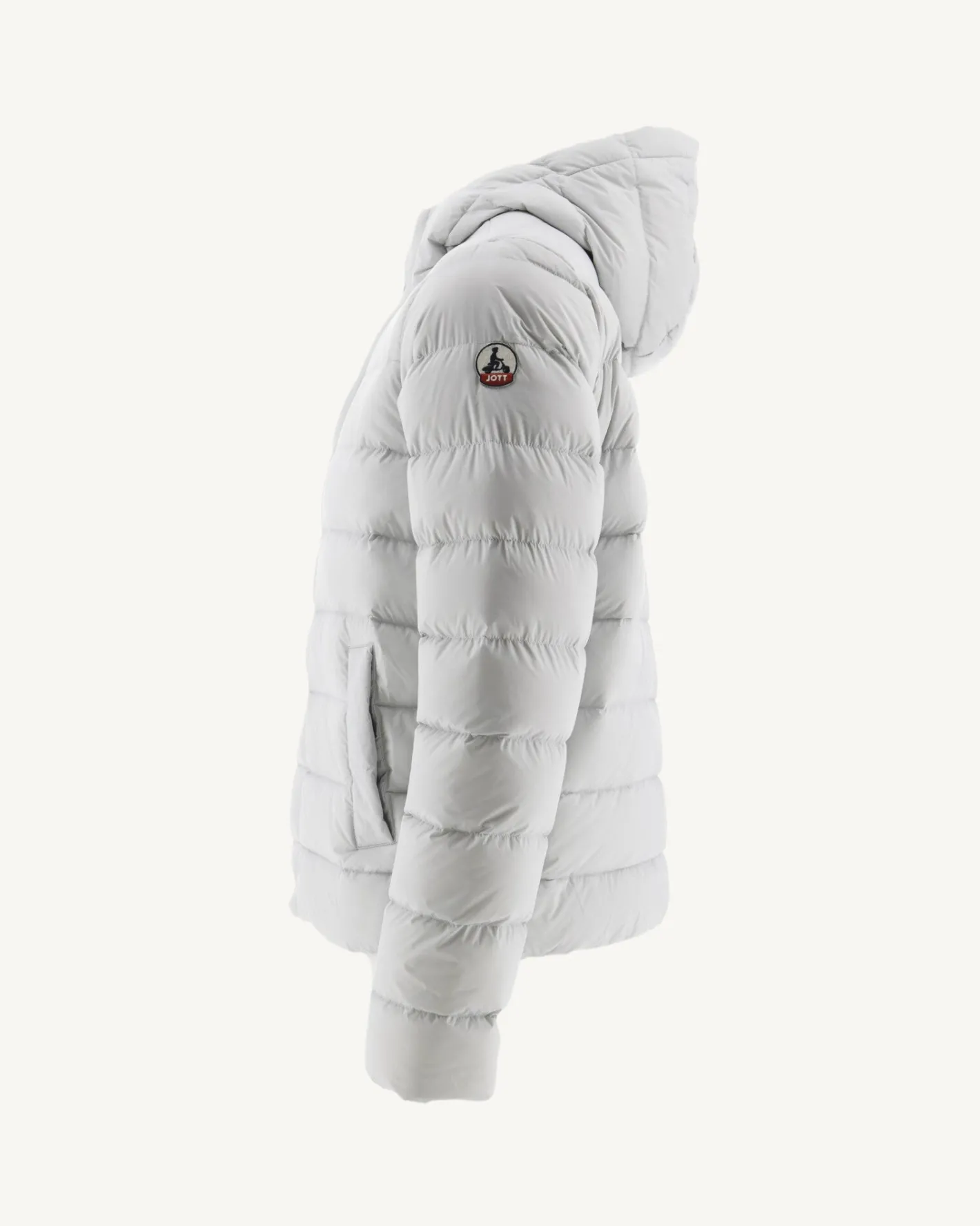 Donzen Jassen & Jacks-JOTT Doudoune A Capuche Gris Clair Jorge 532 Soft Grey