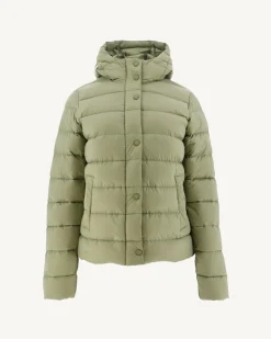 Donzen Jassen & Jacks-JOTT Doudoune Droite A Capuche Kaki Clair Jane 247 Bush