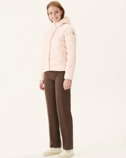 Donzen Jassen & Jacks-JOTT Doudoune Droite A Capuche Rose Clair Jane 463 Soft Pink