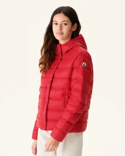 Donzen Jassen & Jacks-JOTT Doudoune Droite A Capuche Rouge Jane 300 Red