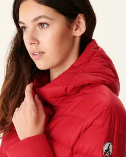 Donzen Jassen & Jacks-JOTT Doudoune Droite A Capuche Rouge Jane 300 Red