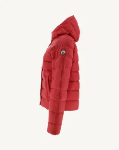 Donzen Jassen & Jacks-JOTT Doudoune Droite A Capuche Rouge Jane 300 Red