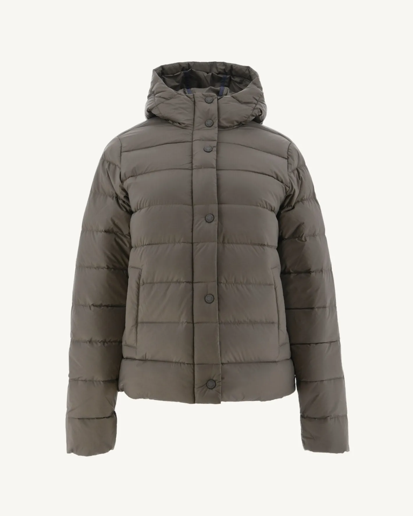 Donzen Jassen & Jacks-JOTT Doudoune Droite A Capuche Taupe Jane 808 Taupe