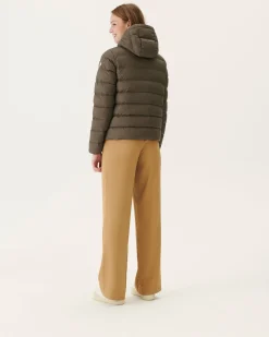 Donzen Jassen & Jacks-JOTT Doudoune Droite A Capuche Taupe Jane 808 Taupe