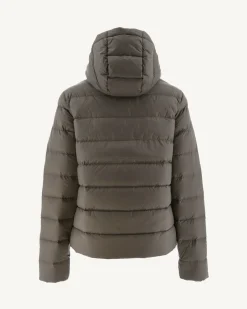 Donzen Jassen & Jacks-JOTT Doudoune Droite A Capuche Taupe Jane 808 Taupe