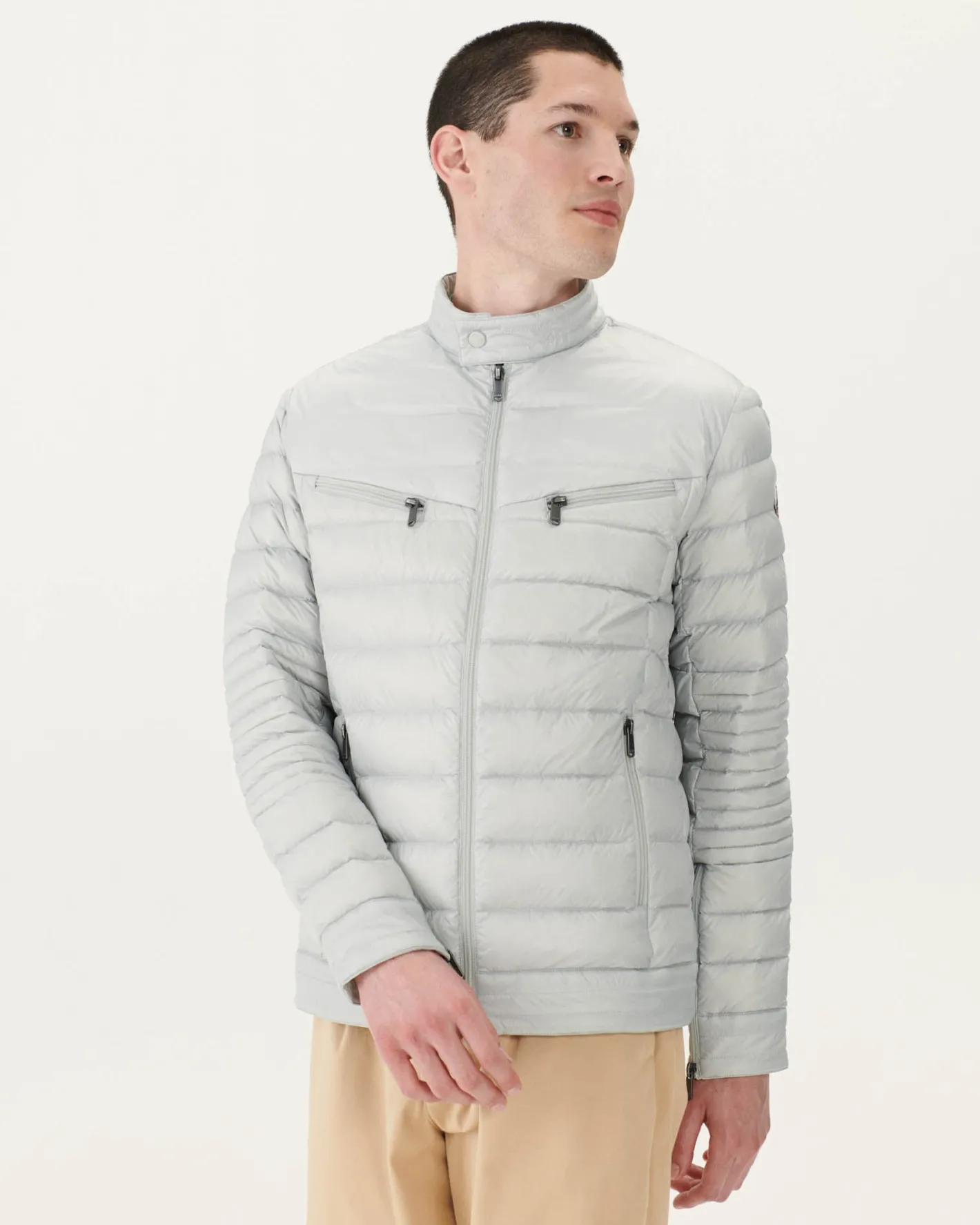Donzen Jassen & Jacks-JOTT Doudoune Gris Clair David 532 Soft Grey