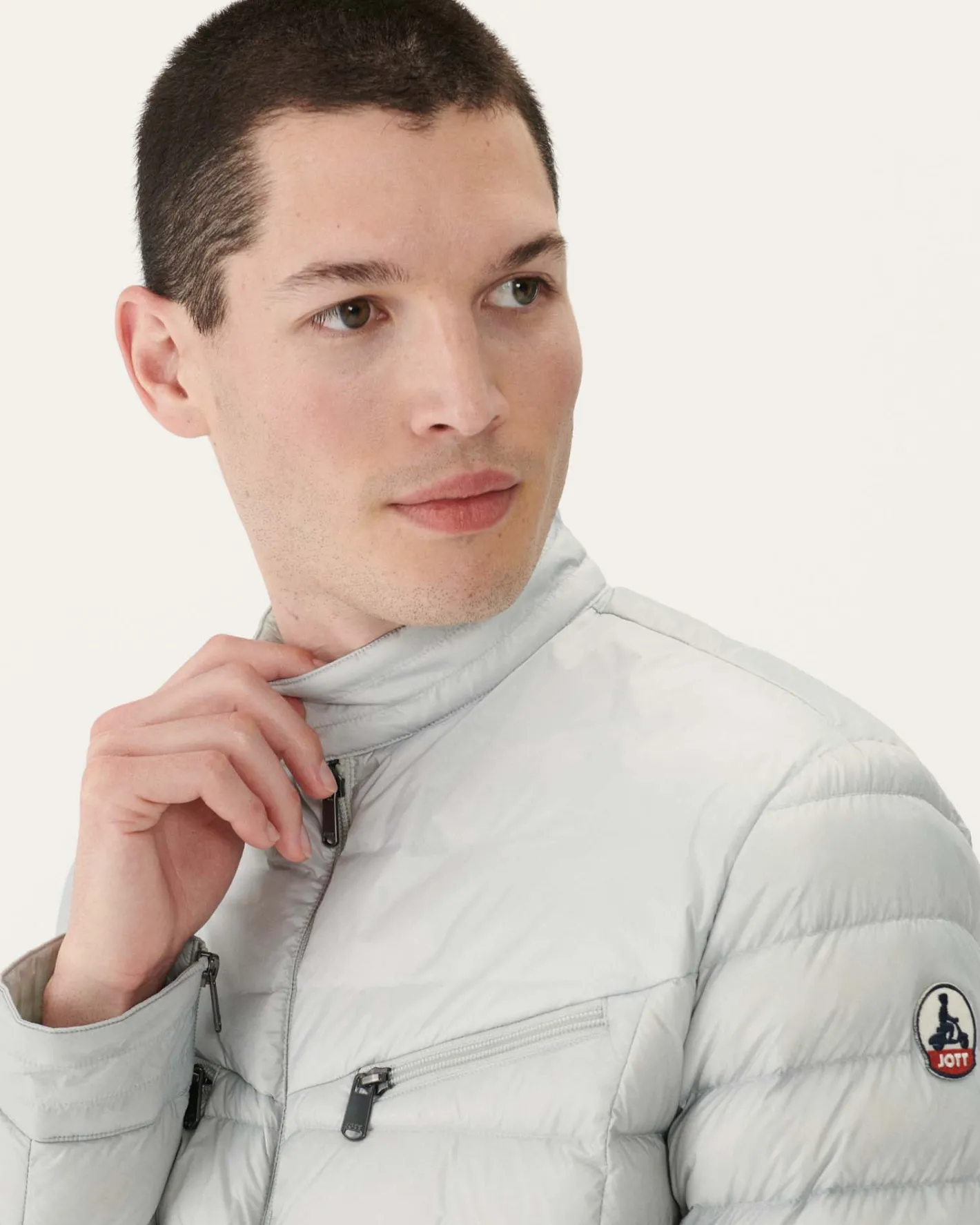 Donzen Jassen & Jacks-JOTT Doudoune Gris Clair David 532 Soft Grey