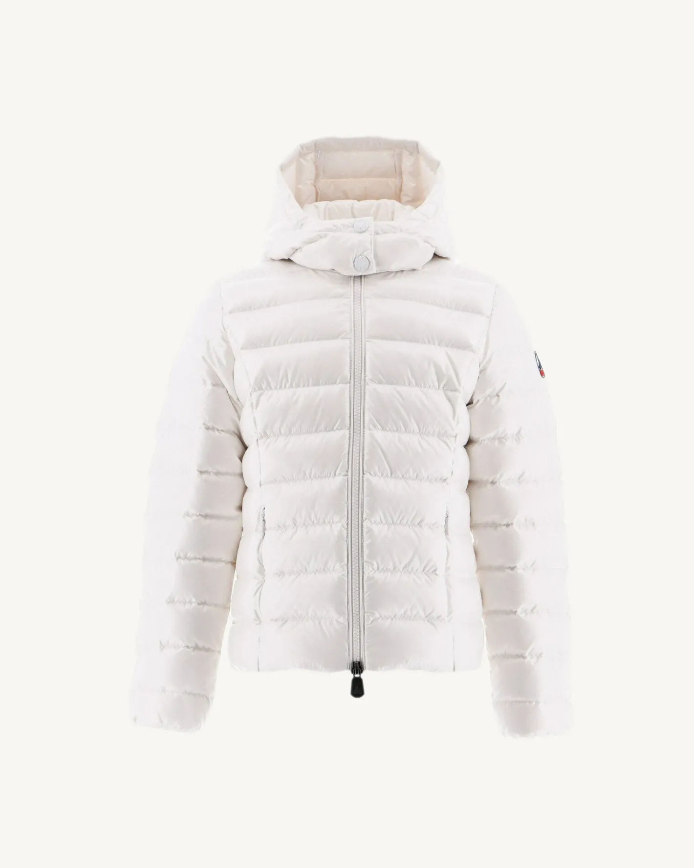 Donzen Jassen-JOTT Doudoune Laquee A Capuche Enfant Grand Froid Blanc Opale 901 Blanc