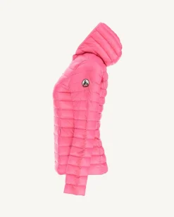 Donzen Jassen & Jacks-JOTT Doudoune Legere A Capuche Rose Cloe 453 Rose