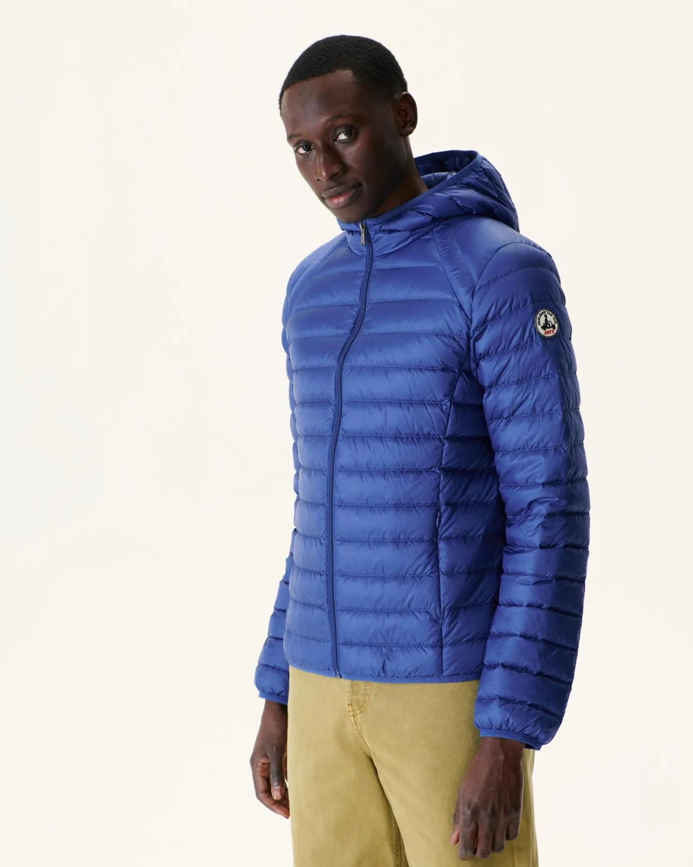 Donzen Jassen & Jacks-JOTT Doudoune Legere A Capuche Dark Denim Nico 195 Dark Denim