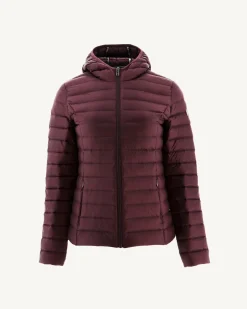 Donzen Jassen & Jacks-JOTT Doudoune Legere A Capuche Aubergine Cloe 461 Aubergine