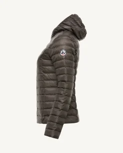 Donzen Jassen & Jacks-JOTT Doudoune Legere A Capuche Plomb Cloe 509 Plomb