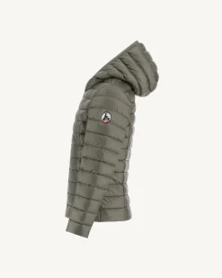 Donzen Jassen-JOTT Doudoune Legere A Capuche Enfant Army Carla 255 Army