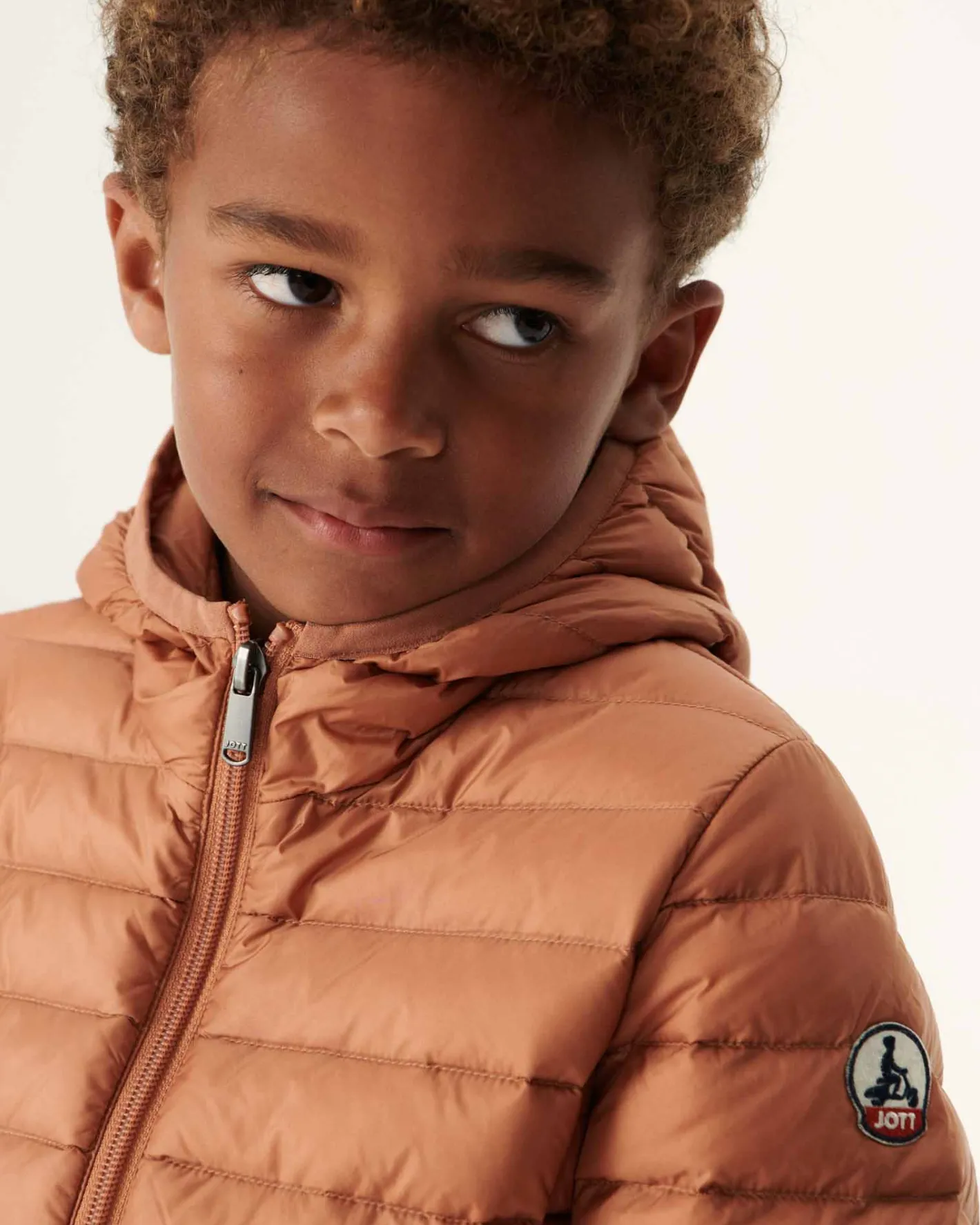 Donzen Jassen-JOTT Doudoune Legere A Capuche Enfant Camel Hugo 839 Camel