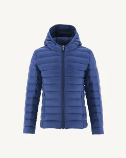 Donzen Jassen-JOTT Doudoune Legere A Capuche Enfant Dark Denim Carla 195 Dark Denim