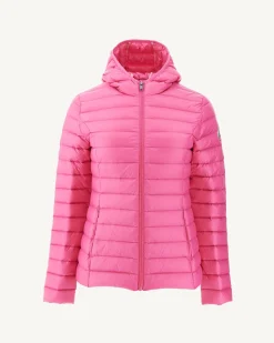 Donzen Jassen & Jacks-JOTT Doudoune Legere A Capuche Rose Intense Cloe 457 Wild Rose