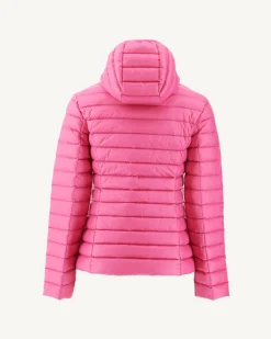 Donzen Jassen & Jacks-JOTT Doudoune Legere A Capuche Rose Intense Cloe 457 Wild Rose