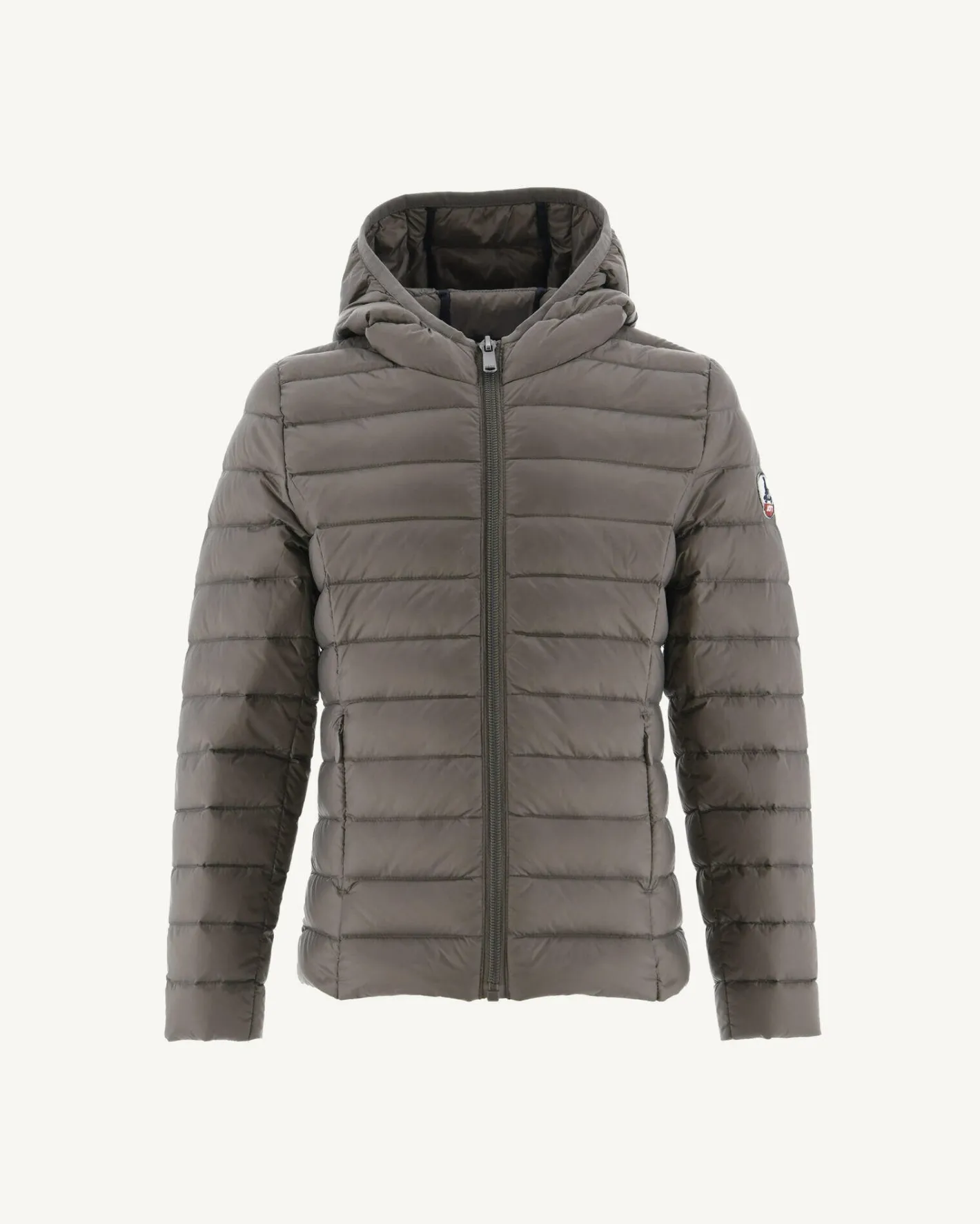 Donzen Jassen-JOTT Doudoune Legere A Capuche Enfant Taupe Carla 808 Taupe